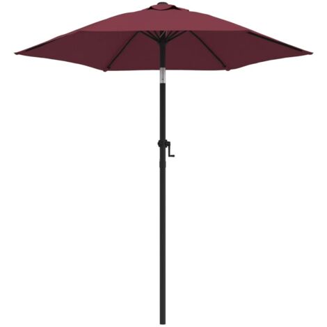 Parasol Burgundy 200x211 cm Aluminium