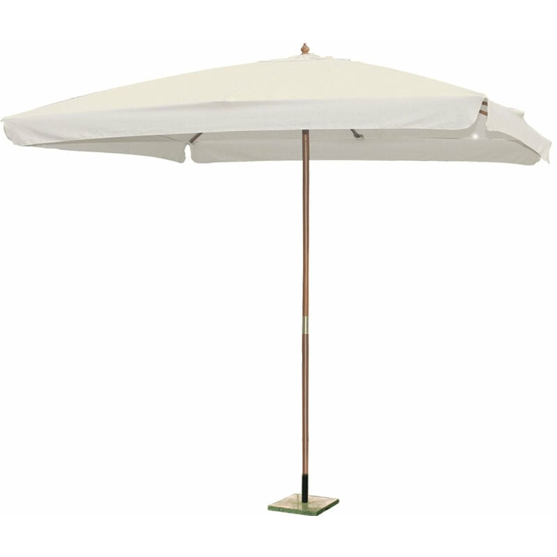 3x3 mt Garden Umbrella avec poteau en bois et drap avec un bordel 50 mm Garden Deluxe Collection