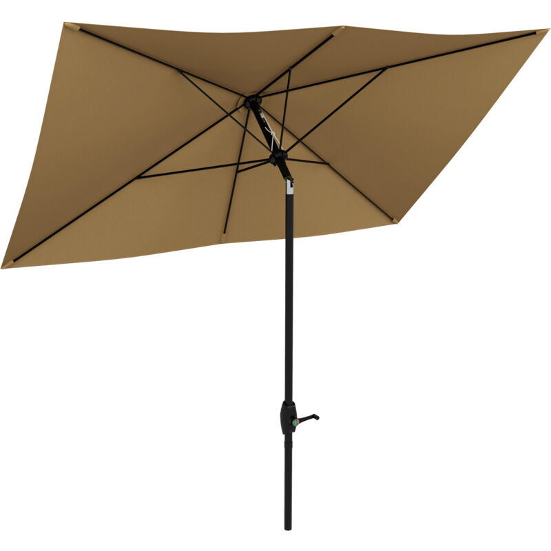 Parasol carré kamili chocolat