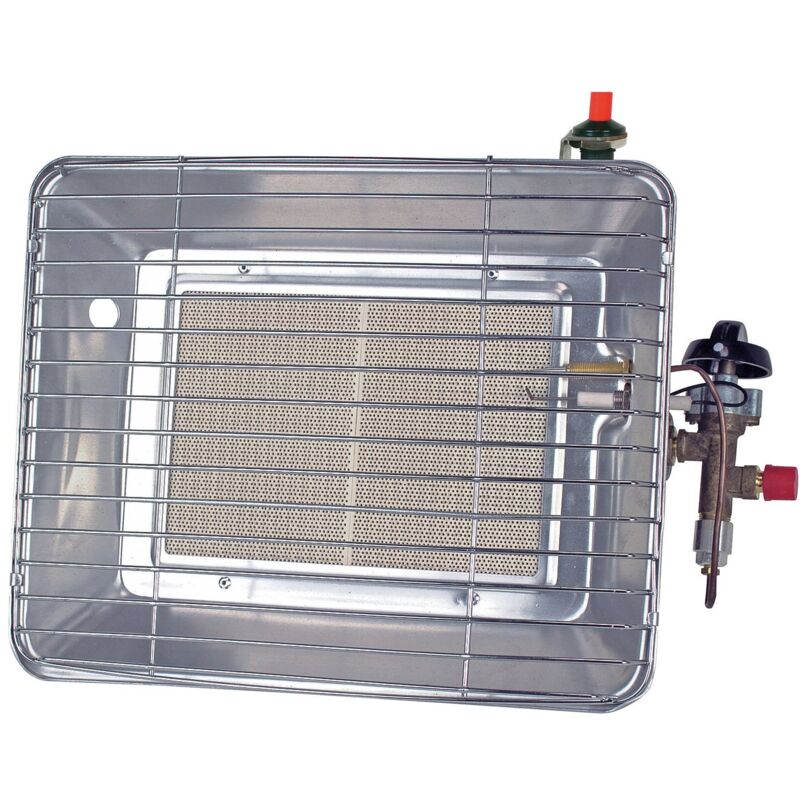 Radiateur à gaz industriel Eco avec Piezo incl. tuyau & régulateur - 35985 - Rothenberger