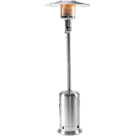 Parasol chauffant Inox au Gaz