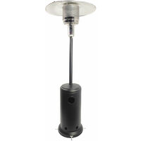 Parasol Chauffant Oslo Chauffage D Exterieur Gaz Acier Noir Noir Pc510