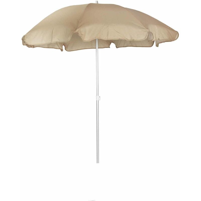 Chillvert - Parasol de Jardin Gandía Aluminium Fixe Ø180 cm Camel