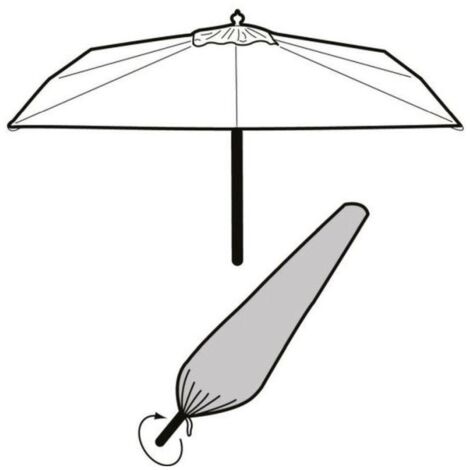 Parasol Cover 152cm Extra Large Polyester UV Protection Garland