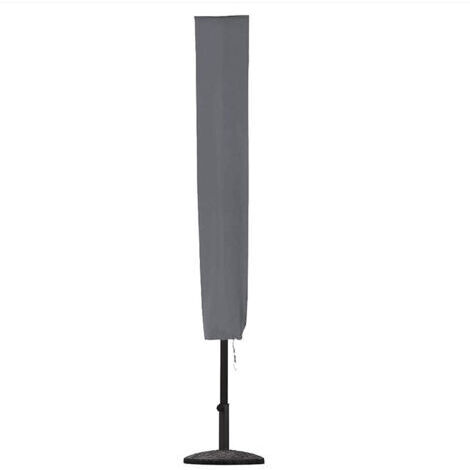 Parasol Cover, Garden Parasol Cover 153 x 30 x 30 cm Waterproof 600D Oxford Fabric with PVC Coating, Grey