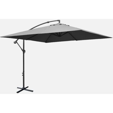 Parasol cuadrado excéntrico, 3x3m