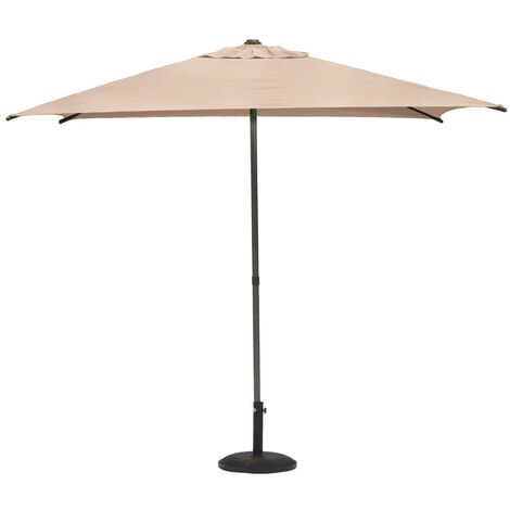 HESPERIDE Parasol cuadrado recto Soya trigo 2,5x2,5m - Hespéride