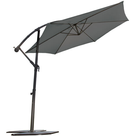 Parasol Dã©portã© Superking D300 Anthracite - Imagin