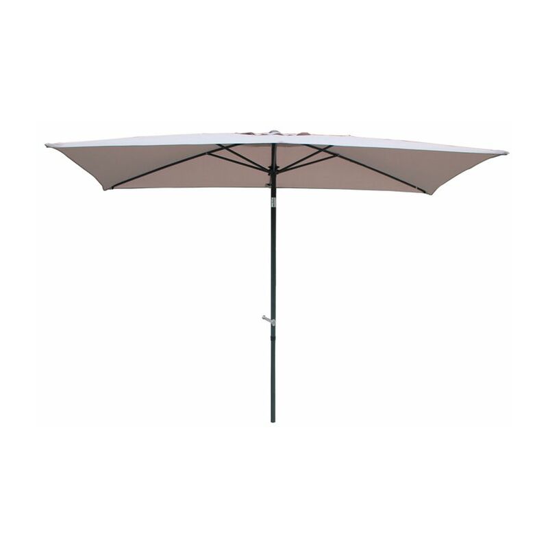 

Plicosa - Parasol de aluminio con manivela 2x3m Color TAUPE