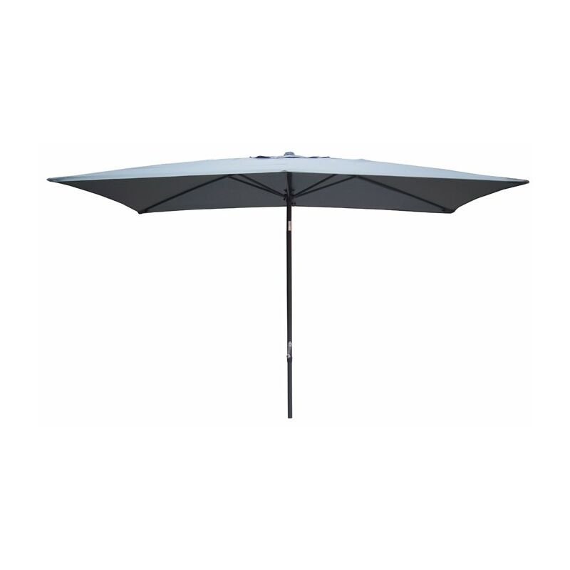 

Plicosa - Parasol de aluminio con manivela 2x3m Color Gris