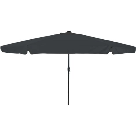 Parasol de jardín Antracita y Negro 395 x 395 x 245 cm vidaXL