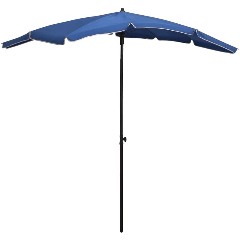 Prolenta Premium - Maison du'Monde - Parasol de jardin avec mât 200x130 cm Bleu