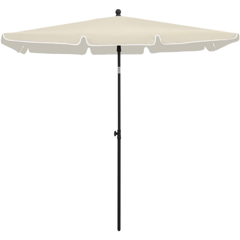 Vidaxl - Parasol de jardin avec mât 210x140 cm Sable