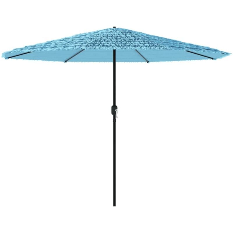 Parasol de jardin avec mât en acier bleu 324x324x247 cm - Vidaxl
