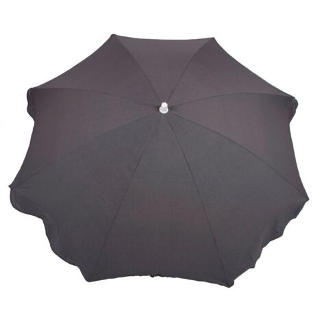 Parasol de Jardín en Aluminio Chillvert Gandía Ø180 cm Gris Anti UV 25 Loneta Anti-Manchas