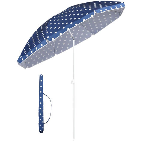 Sekey Parasol de Jardin ou terrasse, diamètre 160 cm, Rond, protection contre UV20+