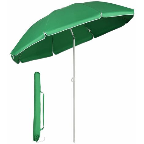 Sekey Parasol de Jardin ou terrasse, diamètre 160 cm, Rond, protection contre UV20+