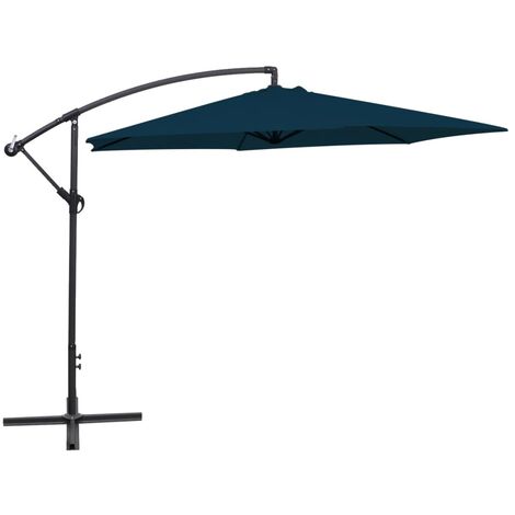 Parasol de Jardin/Parasol en porte-à-faux 3 m Bleu 74208