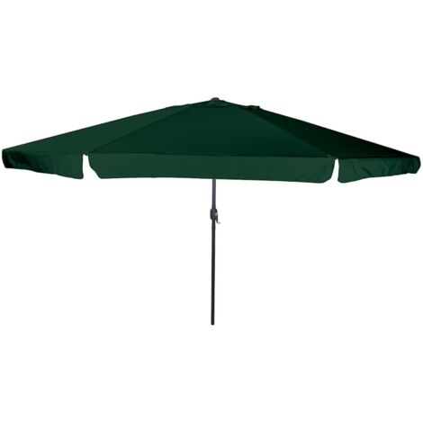 Parasol de jardín Verde y Negro 395 x 395 x 245 cm