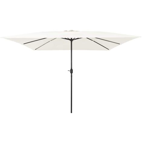 Parasol de jardín  y Negro 295 x 295 x 245 cm