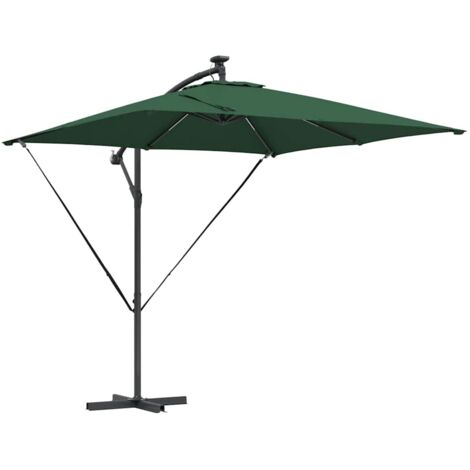 Parasol de jardin，Parasol banane à mât déporté Vert 249 x 249 x 250 cm CFW14521