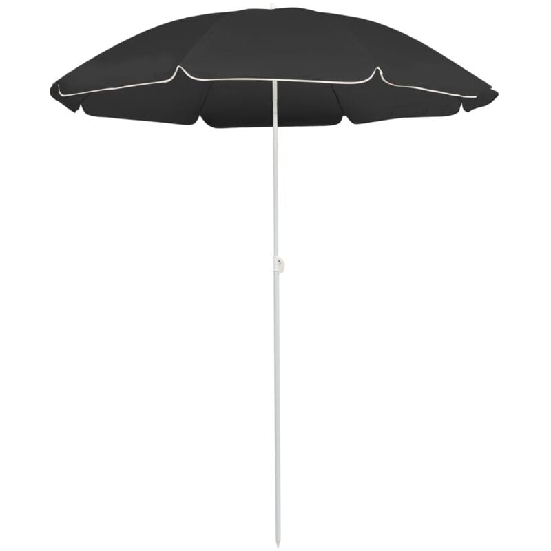 Parasol de jardin,Parasol de balcon avec mât en acier anthracite 180 cm CFW78383