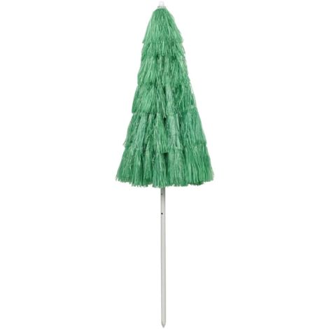 Parasol de jardin，Parasol de plage Hawaii vert 240 cm CFW92055