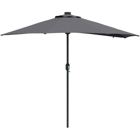 Parasol de jardin，Parasol d'extérieur Anthracite 294 x 150 x 223 cm tissu CFW40415
