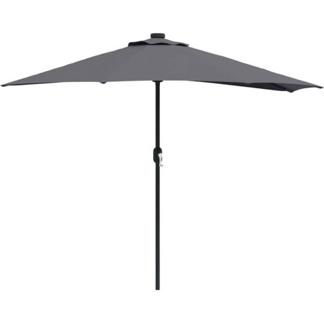 Parasol de jardin，Parasol d'extérieur Anthracite 294 x 150 x 224 cm tissu CFW17929