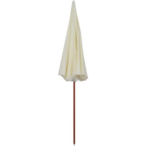 Parasol de jardin，Parasol d'extérieur avec mât en acier 300 cm sable CFW67707