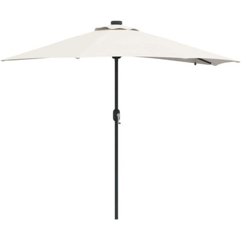 Parasol de jardin，Parasol d'extérieur Couleur sable 294 x 150 x 223 cm tissu CFW41143