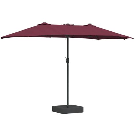 Parasol de jardin，Parasol d'extérieur Rouge bordeaux 385 x 209 x 244 cm tissu CFW55437