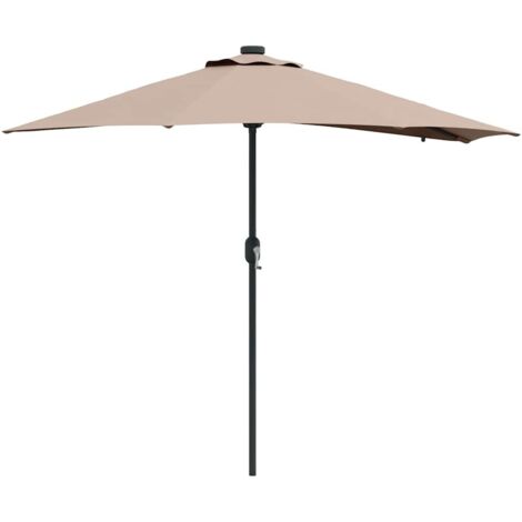 Parasol de jardin，Parasol d'extérieur Taupe 294 x 150 x 223 cm tissu CFW46909