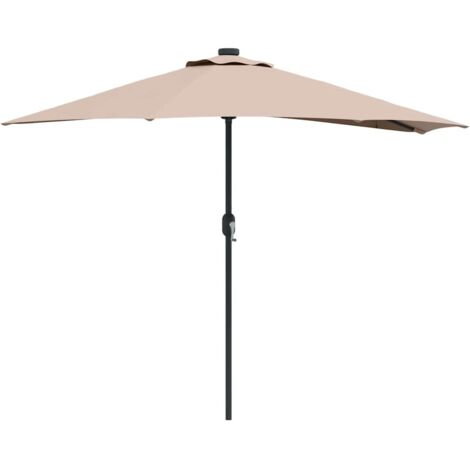 Parasol de jardin，Parasol d'extérieur Taupe 294 x 150 x 224 cm tissu CFW55124