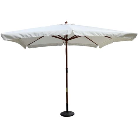 Parasol de madera de 3x3 m crudo PALAWAN - Crudo