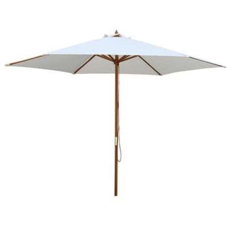 Parasol de madera natural - talla