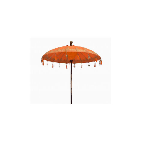 Parasol de Patio Bali - Coton - Décor Orange - 2m- Vendu par 1