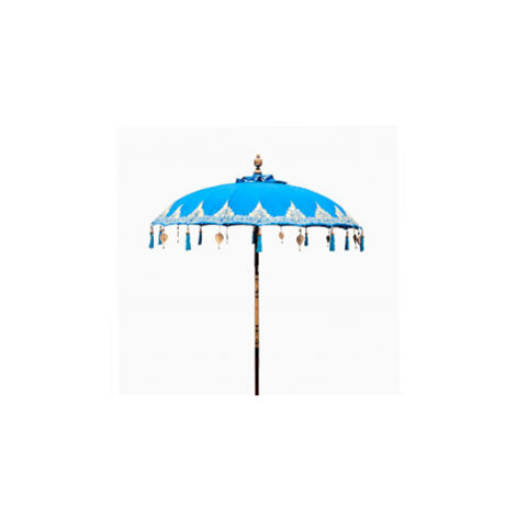 Parasol de Patio Bali - Coton - Décor Turquoise - 2m- Vendu par 1