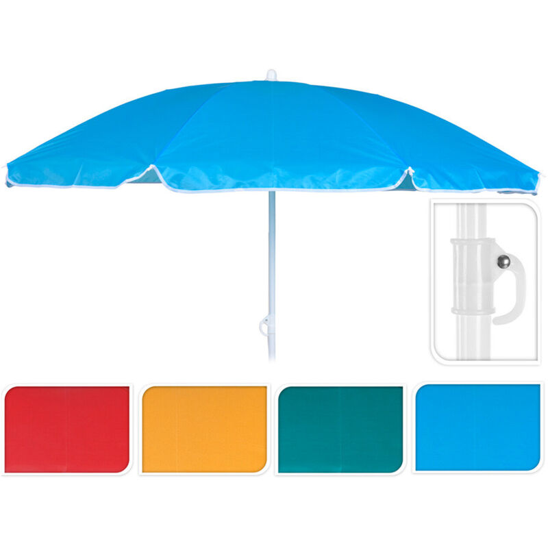 Parasol de plage ø152x160cm. couleurs assorties