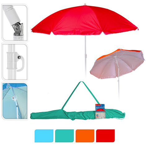 Parasol de plage ø160cm plusieurs couleurs au choix, avec housse