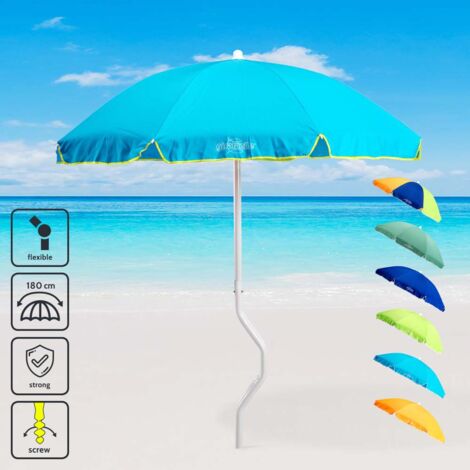 Parasol De Plage 180 Cm Coton Pêche Girafacile Dioniso