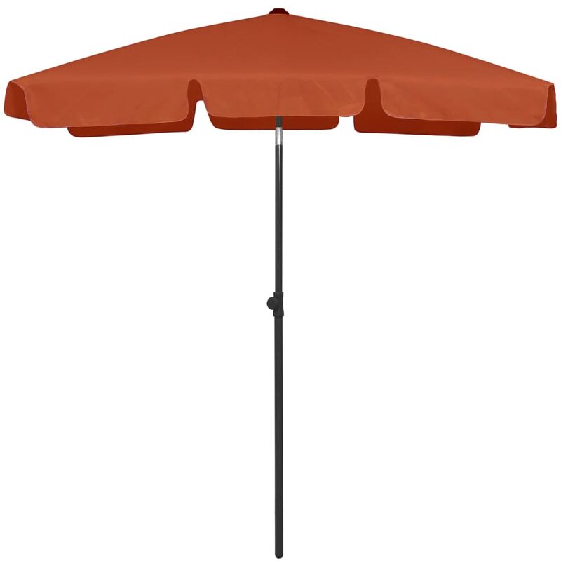 Parasol de plage 180 x 120 cm orange