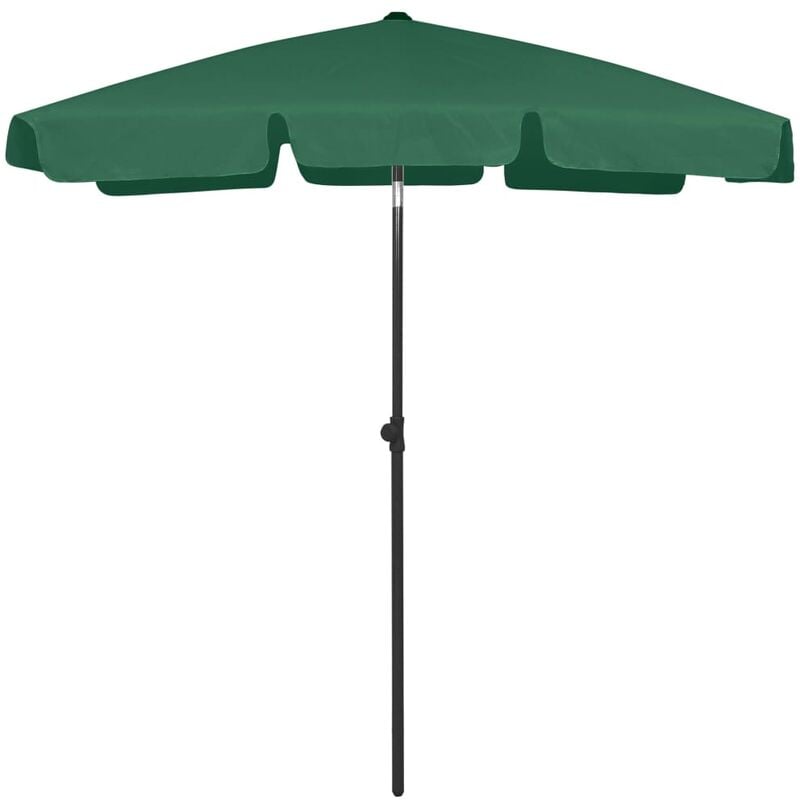 Parasol de plage 180 x 120 cm vert