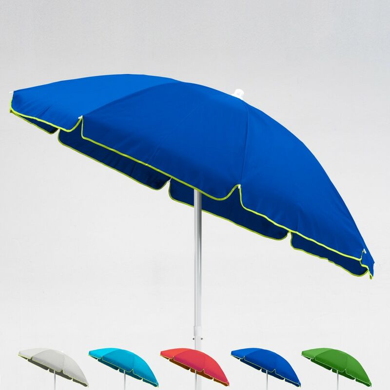 Parasol de plage 2 mètre pour mer et jardin Capri Couleur: Bleu