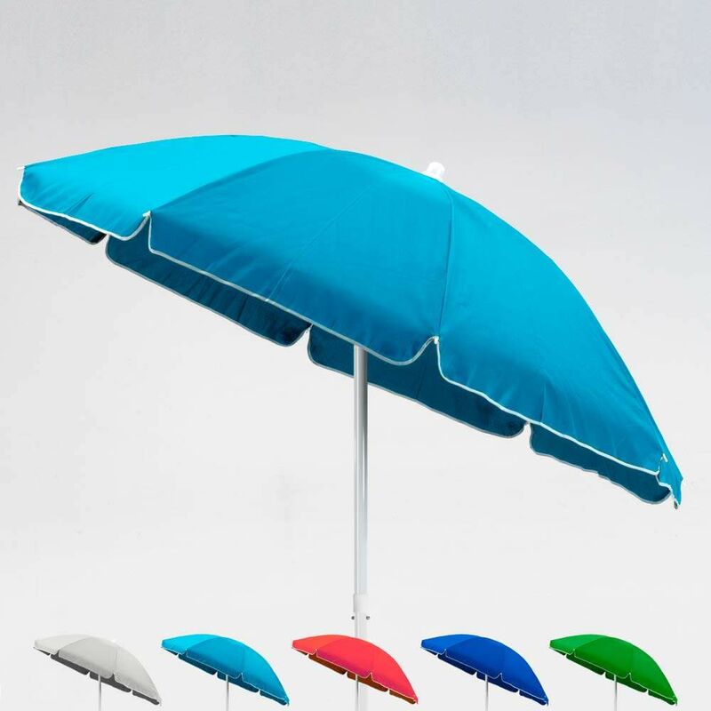 Parasol de plage 2 mètre pour mer et jardin Capri Couleur: Turquoise
