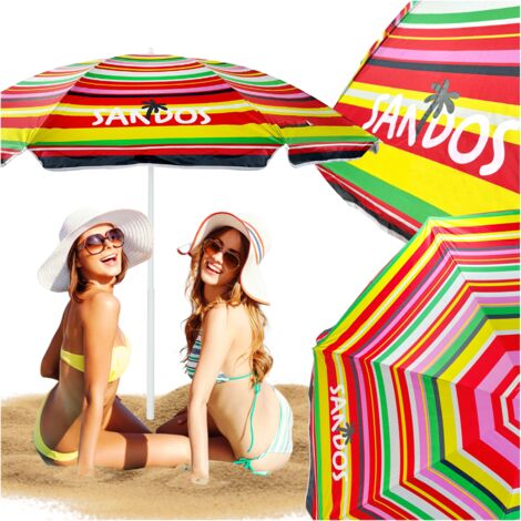 Parasol de plage à rayures