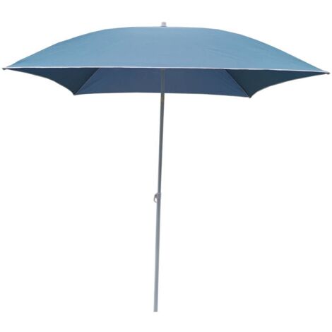 Parasol de plage carré - Helenie - 180 x 180 x 200 cm - Bleu orage - Livraison gratuite