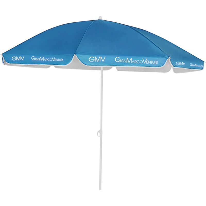 Mediawave Store - Parasol de plage Gian Marco Venturi 543702 avec mât central 180 cm Couleur: Bleu