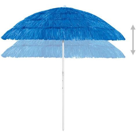 Parasol de plage Hawaii Bleu 240 cm