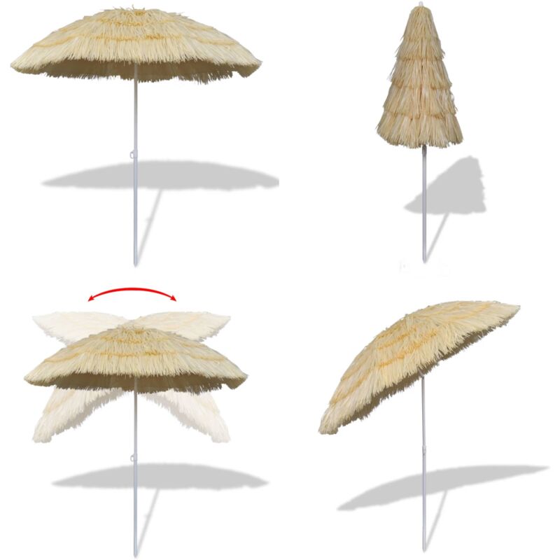 Vidaxl - Parasol de plage inclinable style Hawaii - Parapluie De Plage - Parasol Inclinable - Parasol Hawaii - Parasol Extérieur - Parasol Jardin